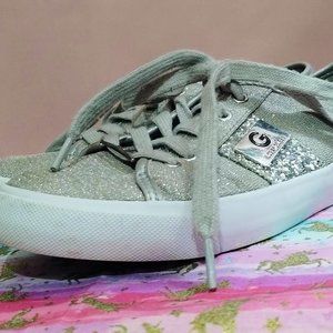 Guess Silver Glitter Sneakers